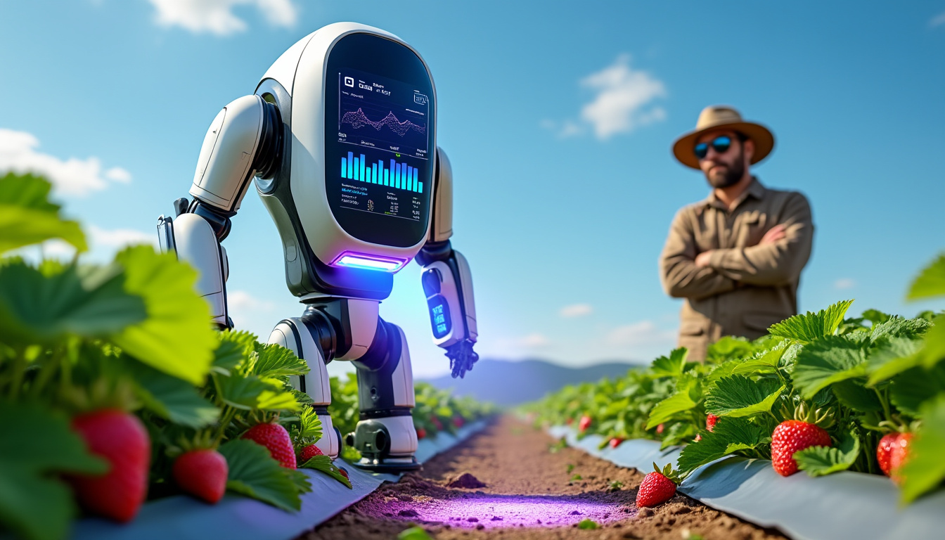 DÉCOUVERTE : Un robot innovant utilise des UV pour lutter contre les champignons sur les fraisiers, résultats prometteurs à la clé