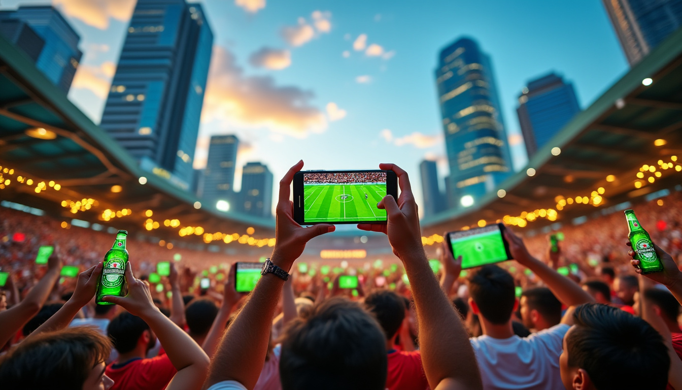 Heineken transforme les smartphones en stades collectifs