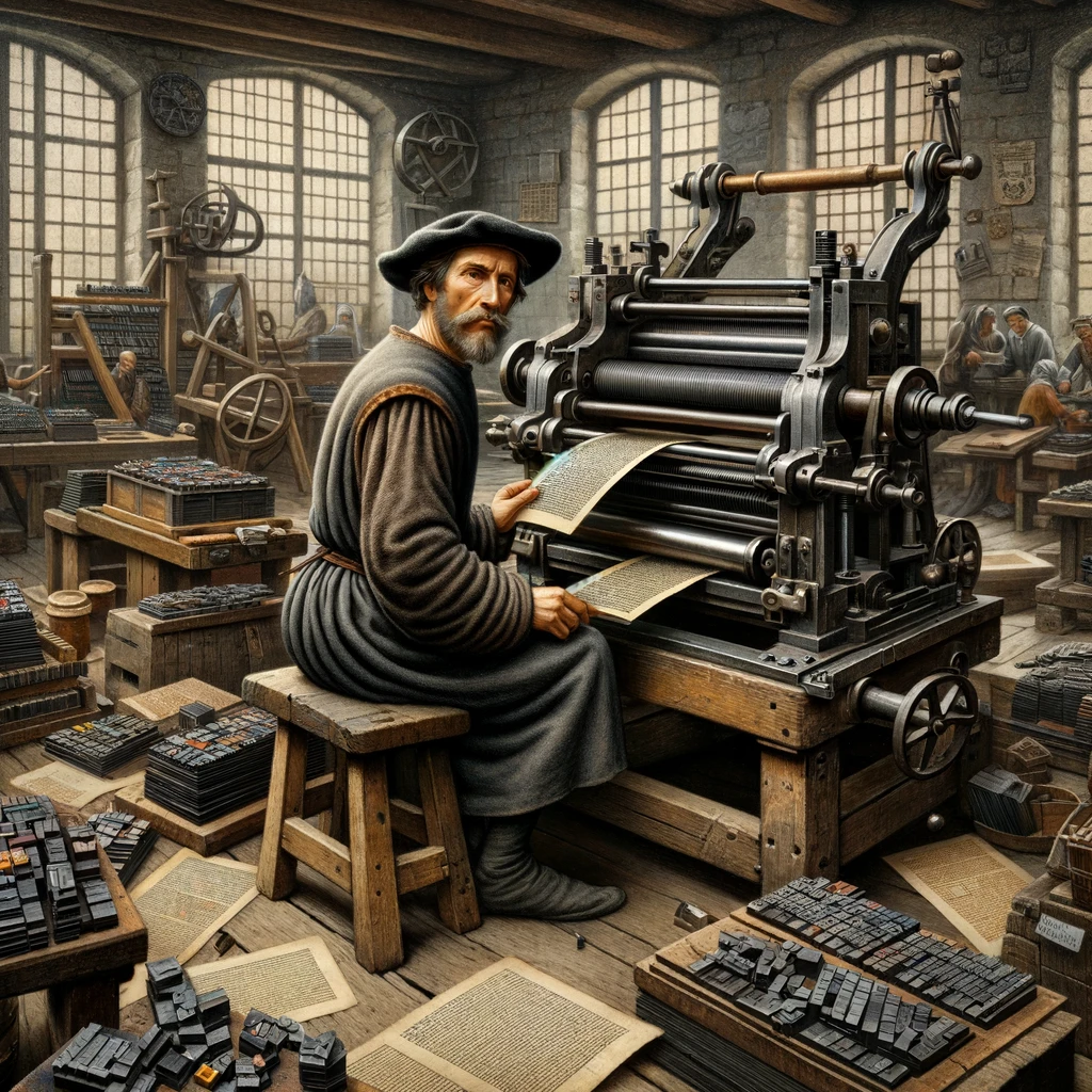 02 – L’imprimerie – Technologie qui marque l'un des tournants les plus importants de l'histoire humaine