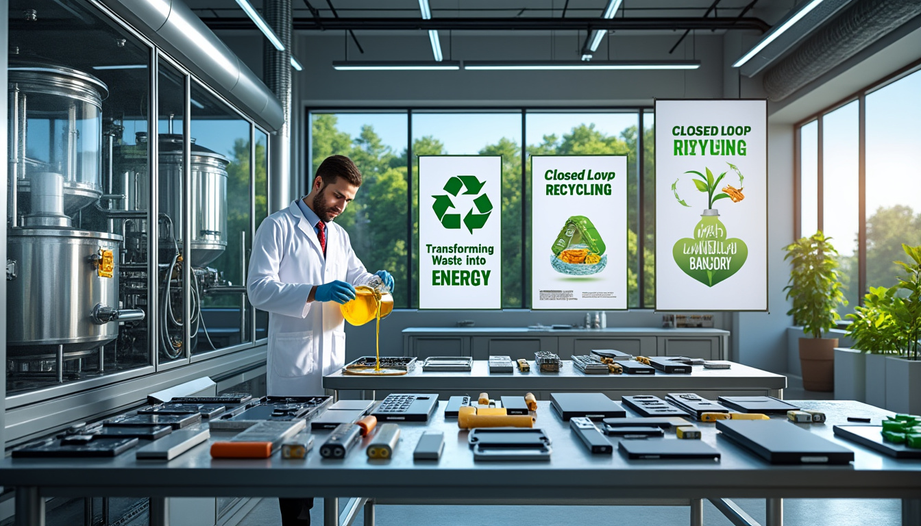 Une innovation écologique : le recyclage des batteries lithium usagées avec de l'huile de cuisson