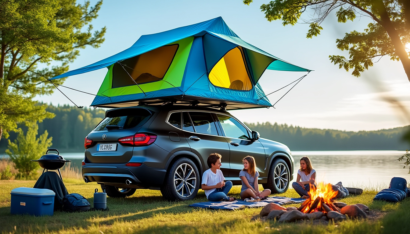 X Gloo présente une innovante tente de toit gonflable et XXL, une révolution dans le monde du camping